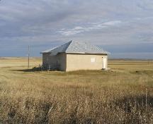 View northeast at front and south elevations, 2005.; Government of Saskatchewan, Marvin Thomas, 2005.