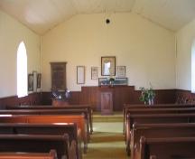 Interior view of church, 2005.; Government of Saskatchewan, J. Kasperski, 2005.