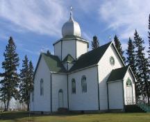 View of the church, 2005.; Government of Saskatchewan, J. Kasperski, 2005.