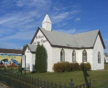 Front and side view of church, 2005.; Government of Saskatchewan, J. Kasperski, 2005.