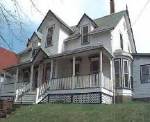 Thurso House, Gothic Revival style, gabled dormers, side projections, Dartmouth, Nova Scotia, 1997.; HRM Planning and Development Services, Heritage Property Program, 1997.