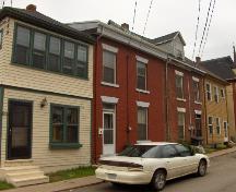 Showing context of building with other row houses; City of Charlottetown, Natalie Munn, 2005