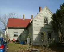Rear elevation of the facade of the Richard Williams Jr. House, Milton Highlands, Yarmouth County, NS, 2006; Heritage Division, NS Dept. of Tourism, Culture & Heritage, 2006