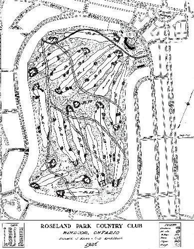 Original layout for Roseland Golf Course, 1926