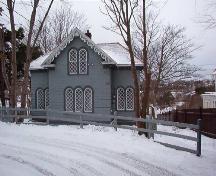 Exterior view of Sunnyside Gatehouse located 060 Circular Road, St. John's, NL.  Photo showing southern facade, picture taken January 31, 2006.; HFNL/ Deborah O'Rielly 2006.
