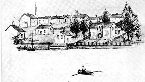 1855 Sketch of The Bend