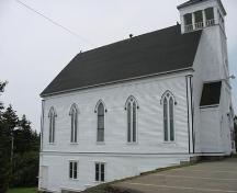 Side elevation (eastern) Saint Andrews Presbyterian Church, Rose Bay, Lunenburg County, Nova Scotia, 2006.; Heritage Division, Nova Scotia Department of Tourism, Culture and Heritage, 2006.