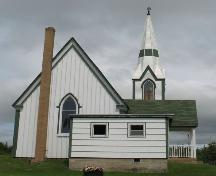 Side Elevation near cemetry, Christ Church Anglican Church of Canada, Maitland, Lunenburg County, Nova Scotia, 2006.; Heritage Division, Nova Scotia Department of Tourism, Culture and Heritage, 2006.