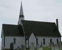Rear elevation of Christ Church Anglican Church of Canada, Maitland, Lunenburg County, Nova Scotia, 2006.; Heritage Division, Nova Scotia Department of Tourism, Culture and Heritage, 2006.