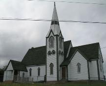 Front Elevation of Christ Church Anglican Church of Canada, Maitland, Lunenburg County, Nova Scotia, 2006.; Heritage Division, Nova Scotia Department of Tourism, Culture and Heritage, 2006.