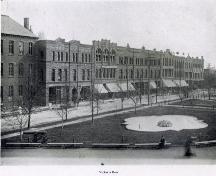 Showing original Brown Block; W.S. Louson, early 1900s