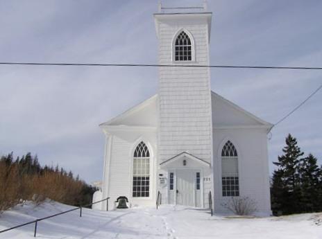 Sandy Cove Zion United Church, Front Elevation