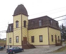 View of front and right facades, St. George's Court House, St. George's, NL.; HFNL 2005