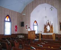View of the sanctuary of Trinity Lutheran Church St. Boswells.; Clint Robertson, 2006.