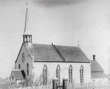Side and front photo view of St. Joseph's Roman Catholic Church, Bonavista, circa 1930; Bonavista Historic Townscape Foundation/Newfoundland Historic Trust, 2005
