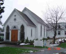 Exterior view of Sharon United Church; Township of Langley, 2006