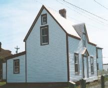 Exterior photo view of side and front of Lawrence Cottage, Bonavista, NL, circa 2004; HFNL 2004