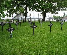 Image d'un grand nombre des croix du cimetière; Town of Tracadie-Sheila