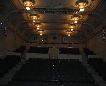 View of seating in the Former Capitol 3 Theatre from the stage, 2004; Government of Saskatchewan, Lisa Dale-Burnett, 2004.
