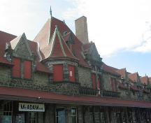 Gare de McAdam - détails du toit; Province of New Brunswick