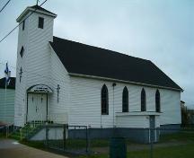 St. Philips' African Orthodox Church front and west elevation.; Heritage Division, NS Dept. of Tourism, Culture and Heritage, 2004.