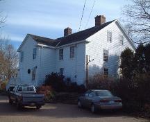 Rear elevation of DeWolfe House, Wolfville, NS, 2006.; Heritage Division, NS Dept. of Tourism, Culture and Heritage, 2006.