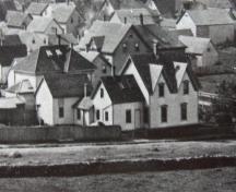 An 1870 image of the north and east (back) sides of the Joseph Sleeth House, Yarmouth, NS; Courtesy of current owner.