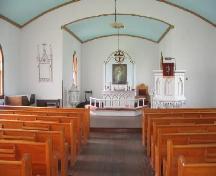 Interior of the Kristiania Lutheran Church, 2006.; Government of Saskatchewan, Brett Quiring, 2006.