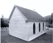 Welsh Chapel - rear elevation; Province of New Brunswick