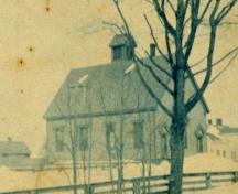 École centrale de Middle Sackville - Photographie prise vers 1900 - L'école quand elle était dans la force de l'âge ; Town of Sackville 
