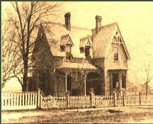 Anglican Church Rectory - Early photograph c. 1888 - The house remains the same today ; Town of Sackville