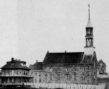 Saint-Thomas de Memramcook Church - south view of the church between 1866 and 1879; Memramcook Valley Historical Society