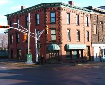 Powell Block - this business block intersects 2 main streets; Town of Sackville