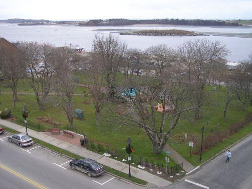 Present day aerial view of Frost Park.