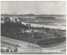 A view of Victoria Park from the Grand Hotel around 1895.; Courtesy Yarmouth County Museum & Archives