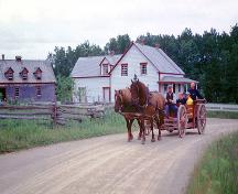 Kings Landing Historical Settlement - wagon ride; Province of New Brunswick - image 3257