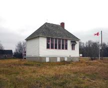 Primary elevations, from the southeast, of Boyne School, Carman area, 2005; Historic Resources Branch, Manitoba Culture, Heritage and Tourism, 2005
