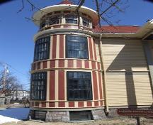South-east corner tower, George Wright House, Halifax, Nova Scotia, 2007.
; Heritage Division, NS Dept. of Tourism, Culture and Heritage, 2007.