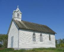 View of the south west elevation of the Roumanian Church, 2006.; Government of Saskatchewan, Brett Quiring, 2006.