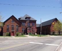 The original Moncton General Hospital building is now the easternmost half of the current structure.  It was built in 1903.; Moncton Museum