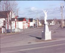 Angel of Cap-Pelé Monument - south view prior to its being moved a few meters to the west; Village of Cap-Pelé