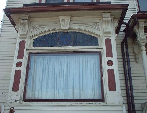 Details of front bay window, 2002