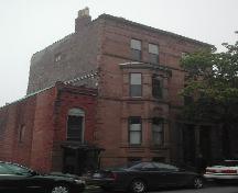 This photograph shows the contextual view of the building on Germain Street, 2005.; City of Saint John