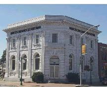 Clad in white-glazed terra cotta, this Beaux Arts style bank was built in 1912-13.; City of Windsor, Planning Department