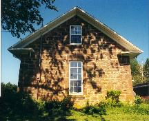Showing window placement and end gable returns; Province of PEI