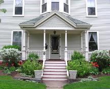 C. A. MacQuarrie House, porch detail, 2004; Heritage Division, NS Dept. of Tourism, Culture and Heritage, 2004