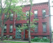 This photograph shows a contextual view of the building on Germain Street, 2005; City of Saint John