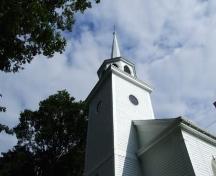 Bell tower and spire, St. Luke's Anglican Church, Annapolis Royal, Nova Scotia, 2006.
; Heritage Division, NS Dept. of Tourism, Culture and Heritage, 2006.