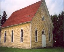 Showing Gothic Revival windows on the front elevation; Province of PEI