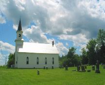 Vue du côté nord de l'église; Province of New Brunswick
